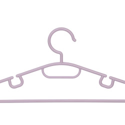 SET 6 HANGERS ASSORTED 3 PASTEL COLOURS