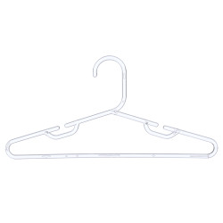 SET 6 KIDS HANGERS TRANSPARENT