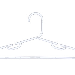 SET 6 PERCHAS INFANTIL TRANSPARENTE