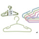 SET 6 CINTRES POUR ENFANTS ASRT 4 COULEURS PASTEL