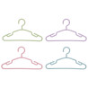 SET 6 KIDS HANGERS ASSORTED 4 COLOURS PASTEL
