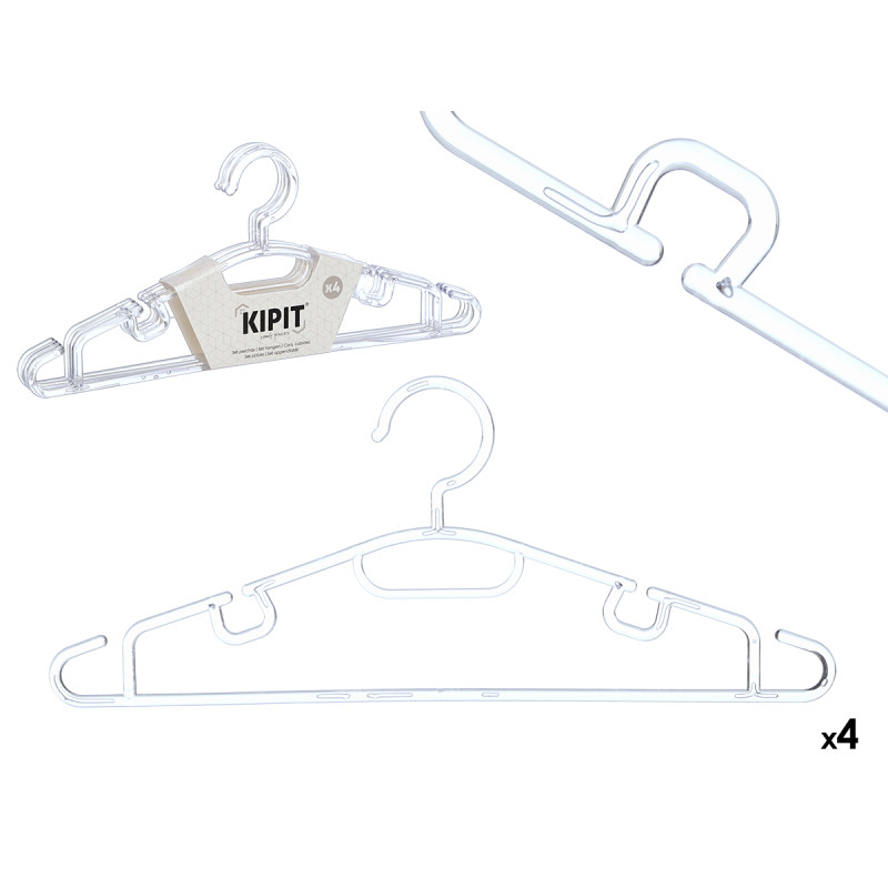 SET 4 GANCI TRASPARENTE