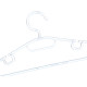 SET 4 HANGERS TRANSPARENT