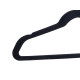 SET 6 BLACK FLOCKED HANGERS