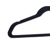SET 6 BLACK FLOCKED HANGERS