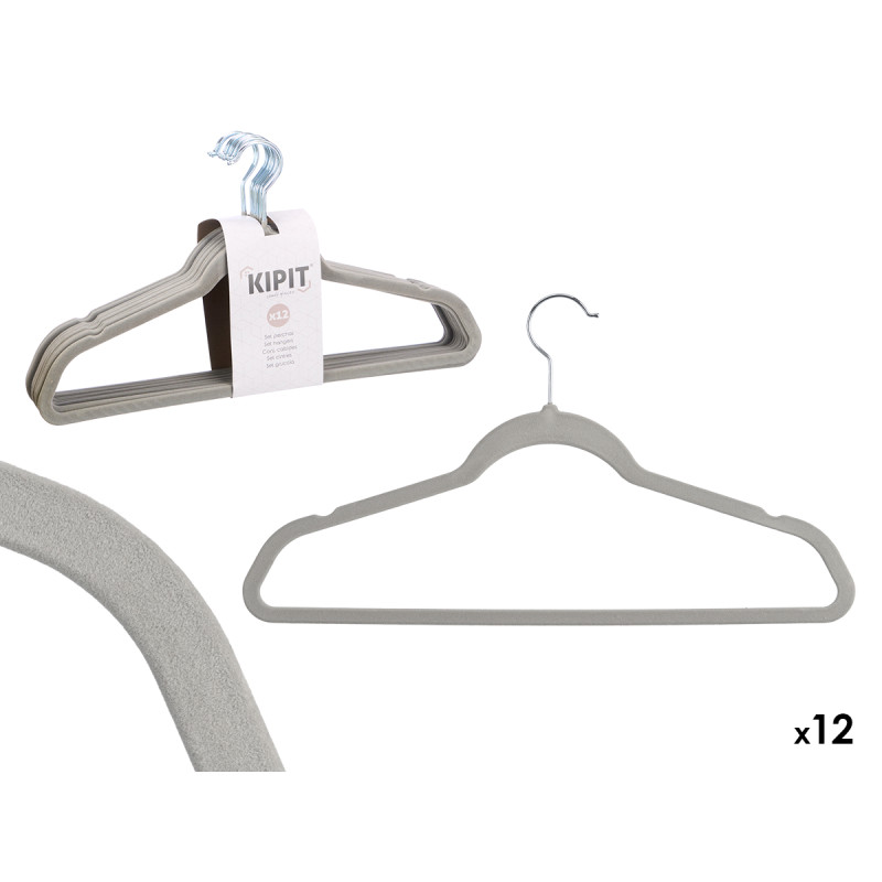 CONJ 12 CABIDES CINZENTOS