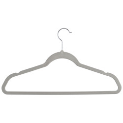 SET 6 PERCHA FLOCADA GRIS