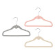 SET 12 FLOCKED KID HANGERS ASSORTED 3 COL