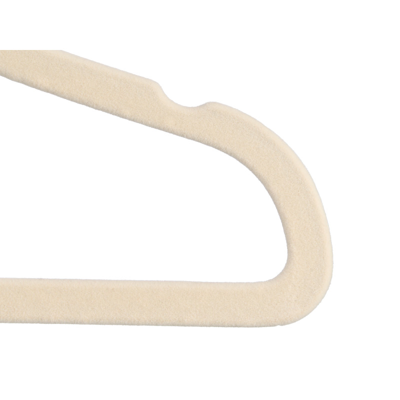 SET 12 FLOCKED KID HANGERS ASSORTED 3 COL