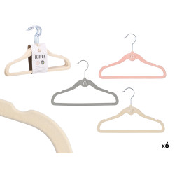 SET 6 PERCHA FLOCADA INFANTIL SURT 3 COL