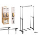 DOUBLE CLOTHES RACK WITH WHEELS