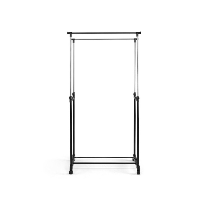 DOUBLE CLOTHES RACK WITH WHEELS