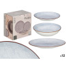 VAISSELLE PORCELAINE 12 PCS GRIS