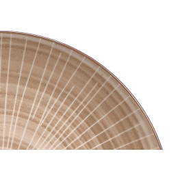 PLATO LLANO RAYAS MARRON 27CM