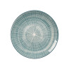 ASSIETTE PLATE RAYURES BLEUES 27CM