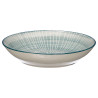 SOUP PLATE STRIPED BLUE 20CM