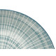 SIDE PLATE STRIPED BLUE 19CM