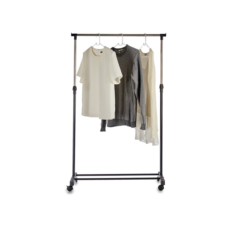 ATTACCAPANNI SEMPLICE DI METALLO CON RUOTE