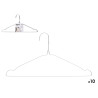 SET 10 HANGERS STEEL SILVER COLOUR LARGE