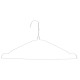 SET 10 HANGERS STEEL SILVER COLOUR LARGE