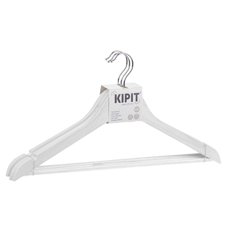 SET 3 WHITE HANGERS