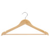SET 3 WOODEN NATURAL HANGERS