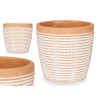 MACETA TERRACOTA RAYADA REDONDA 13,5X13