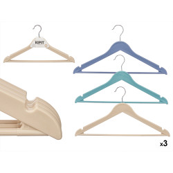 SET 3 PERCHAS PLASTICO 3 COLORES SURTIDO