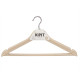 SET 3 PLASTIC HANGERS 3 COLORS ASSORT