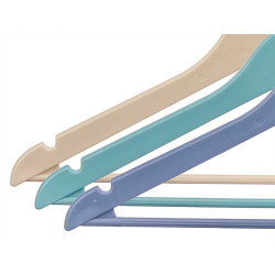 SET 3 PERCHAS PLASTICO 3 COLORES SURTIDO