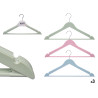 SET 3 PLASTIC HANGERS 3 LIGHT COLORS ASSORT