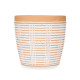 MACETA TERRACOTA RAYADA REDONDA 13,5X13