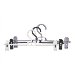 SET 4 PERCHAS PINZAS 3 COLORES SURT OSCURAS