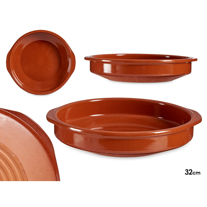 TERRE CUITE / TERRINE RONDE DIAM 32 CM