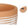 VASO TERRACOTA REDONDO RISCAS 12,5X10CM