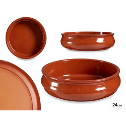 CAZUELA ABOMBADA DIAM 24 CM