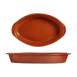 TERRE CUITE / PLAT FOUR OVAL 37 X 23 CM