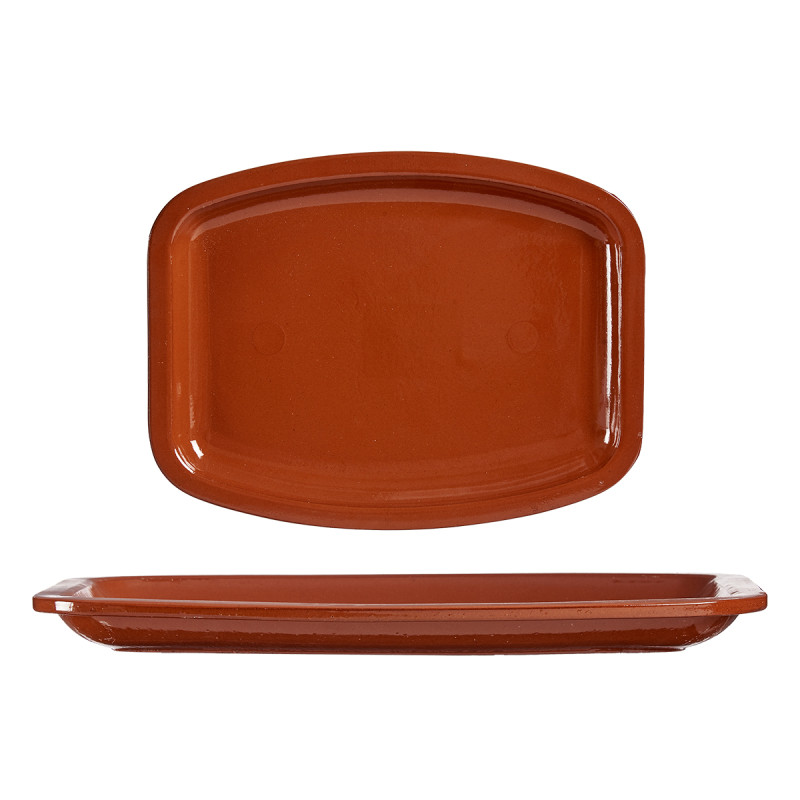 BANDEJA CHATA RETANGULAR 40 X 30 CM