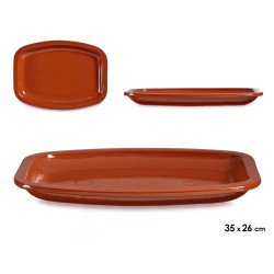 BANDEJA PLANA RECTANGULAR 35 X 26 CM