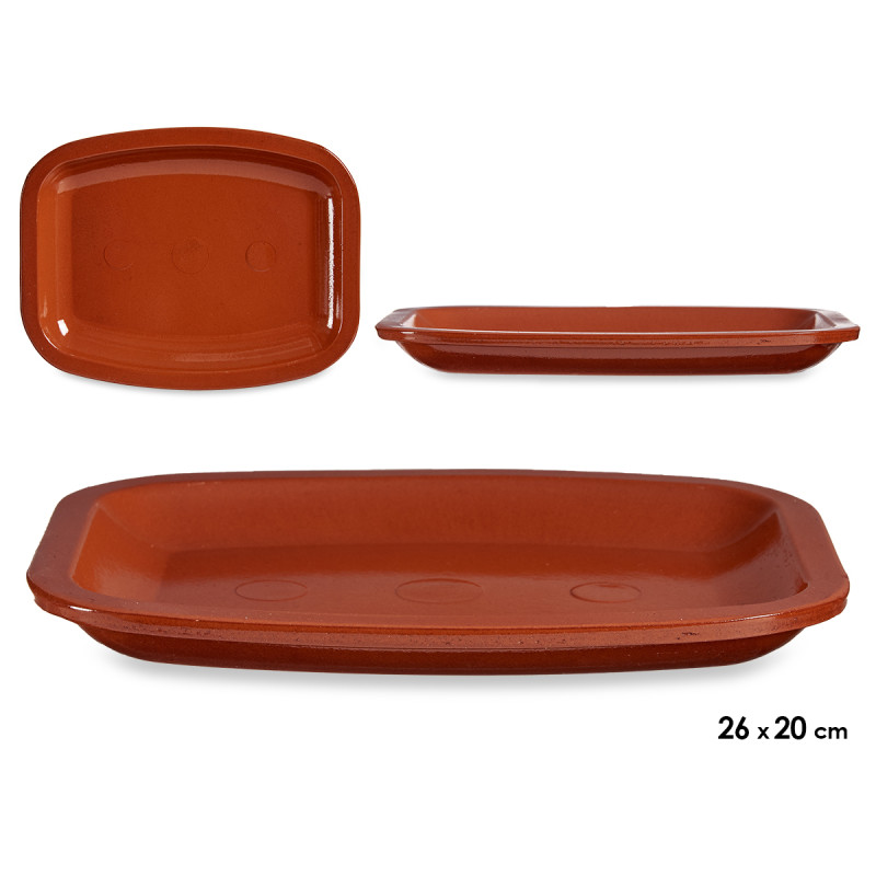 PLATEAU PLAT RECTANGULAIRE 26 X 20 CM