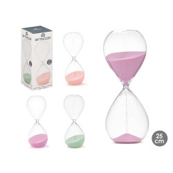 OROLOGIO SABBIA 25CM ASS 3 COL PASTEL 45 MIN APROX