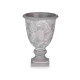 TASSE CIMENT FEUILLES 17X25 GRIS GRAND