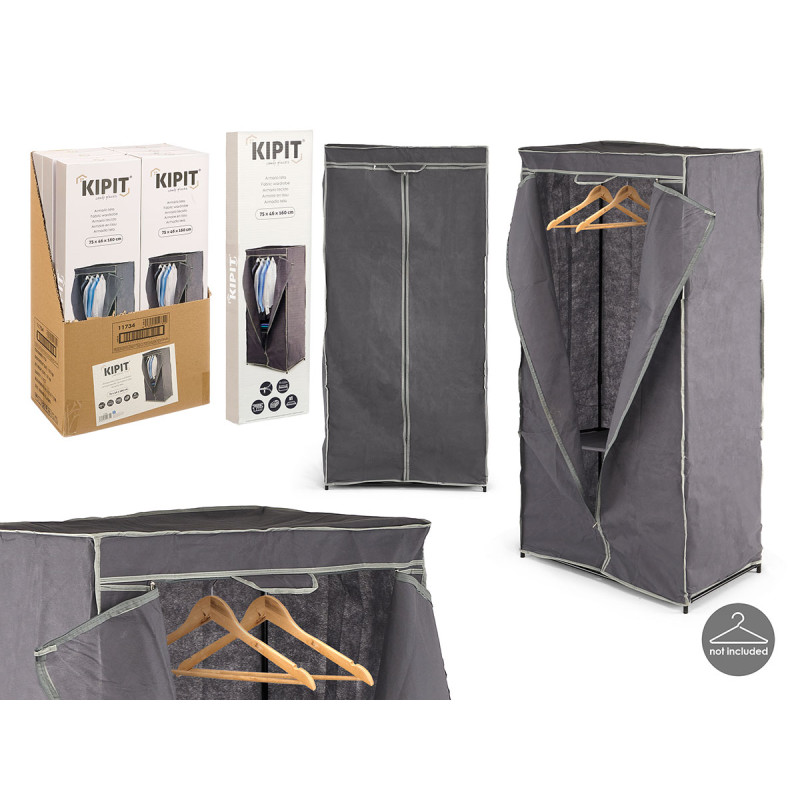 GREY FABRIC WARDROBE