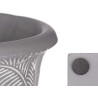 VASO FORMATO COPO CIMENTO GRANDE FOLHAS 17X26