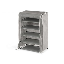 5 SHELVES SHOE RACK GREY