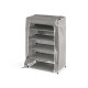 5 SHELVES SHOE RACK GREY