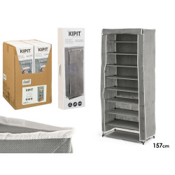 9 SHELVES SHOE RACK GREY