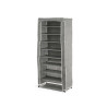 9 SHELVES SHOE RACK GREY