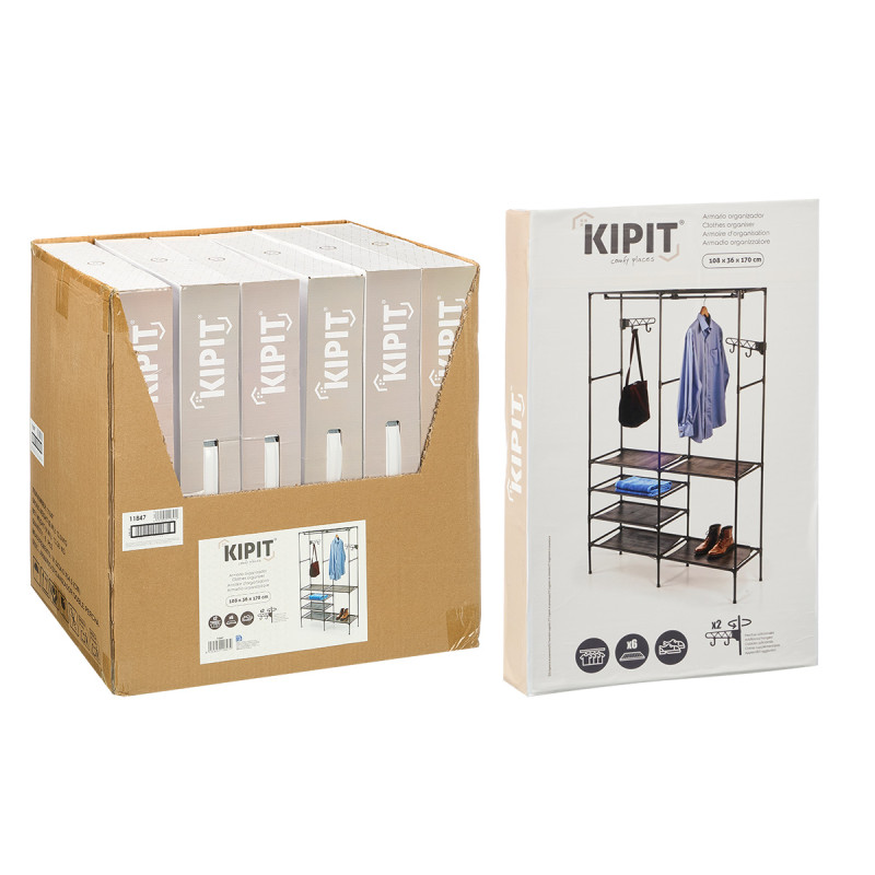 ARMOIRE D'ORGANISATION DOUBLE CINTRE