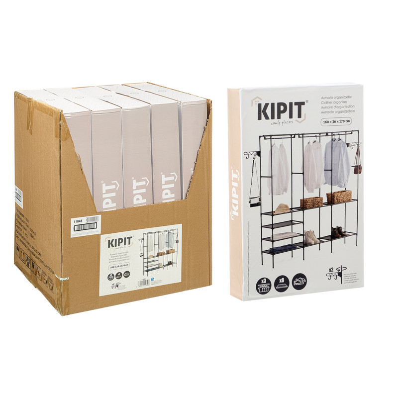 TRIPLE RAIL CLOTHES ORGANISER